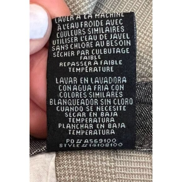 O'Neill Flat Front Shorts Tan Plaid Polyester Viscose Lightweight Size 38 - Picture 7 of 7